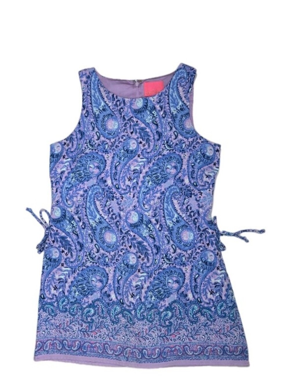 Lilly Pulitzer Donna Romper Womens Size 8 Hello Sunshine Paisley Shift Dress - Picture 2 of 12
